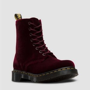 Women’s 1460 Pascal Cherry Red Velvet Doc Martens